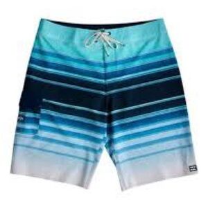 Billabong Men's Ocean Blue Striped Board Shorts